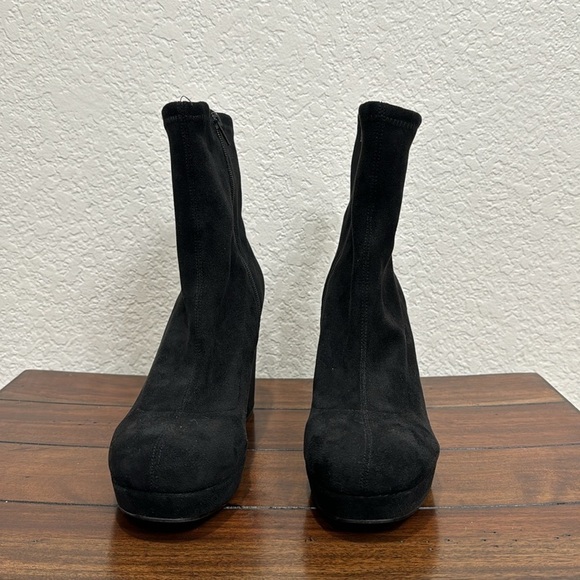 Urban Outfitters Michell Black Sock Boots Size 10 - Picture 3 of 7